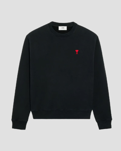 SWEATSHIRT AMI PARIS UKS046 KN0042 001 BLACK