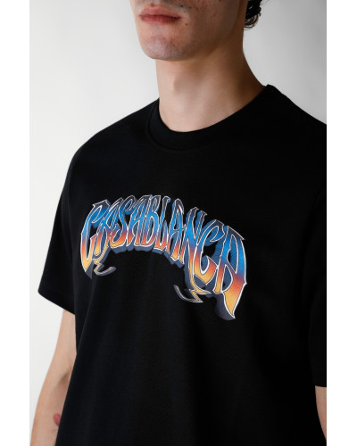 CASABLANCA T SHIRT MS25_JTS_001_ 29_EX_CE BLACK